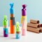 24 Brown Empty Paper Towel Rolls, 3 Size Cardboard Tubes for Crafts, DIY Art Projects (4, 6, and 10 Inches)